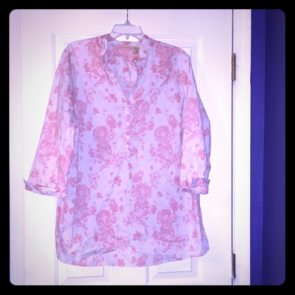 🚫🛑 SOLD 🚫🛑Pretty print , crop 3/4 sleeve ,