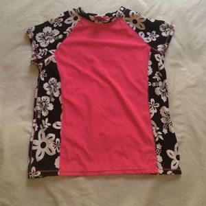 Girls short sleeve rash guard