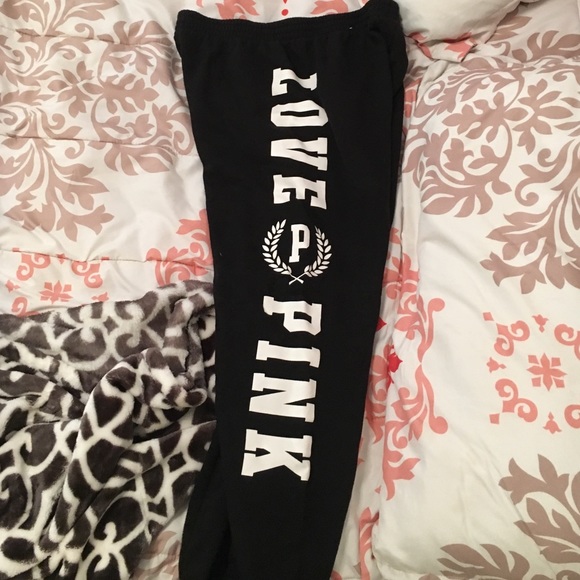 Black Victoria's Secret pink sweats