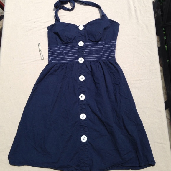 'Anchors Away' Navy dress