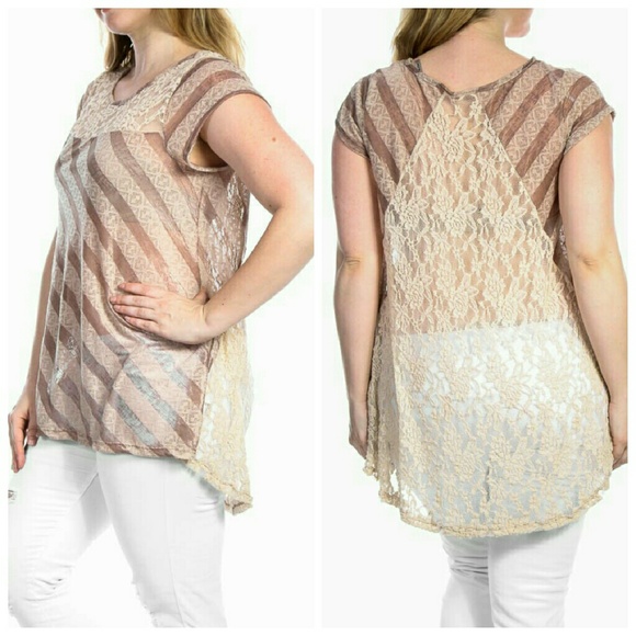 🎉Only 1 Left!! Jade Sheer Top🎉 - Picture 2 of 2