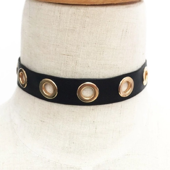 Badass Sexy Choker Black and Gold