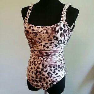 Carmen Marc Valvo Leopard Print Bathing Suit!