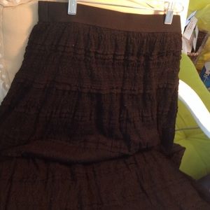 Reduced😱.Max Studio black lace MAXI skirt. Size s