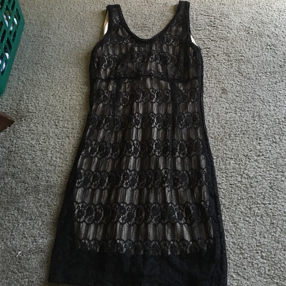 Black lace dress