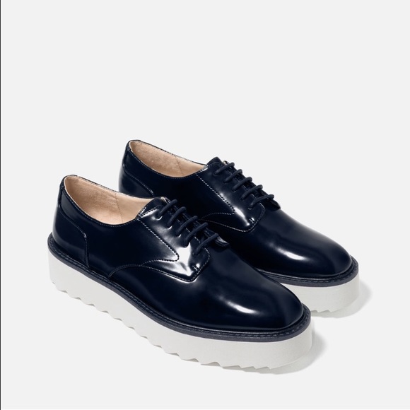 Zara lace up platforms