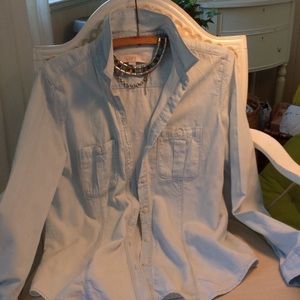 Loft light blue " summer denim" shirt. Size MP
