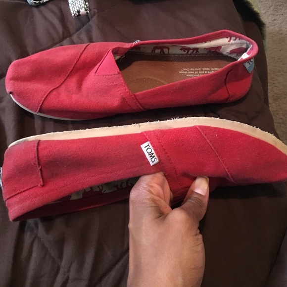 Gently worn red toms