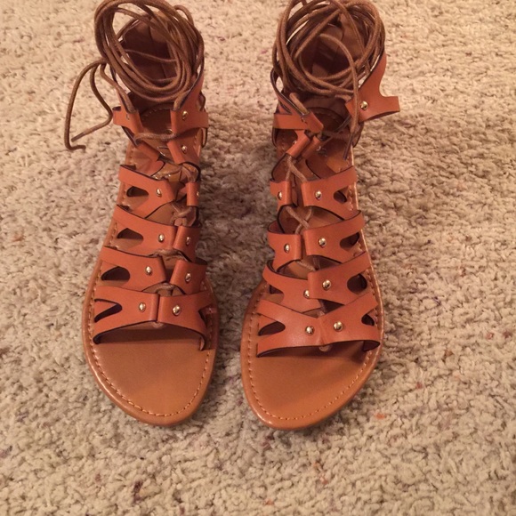 Tan Gladiator Sandals!!