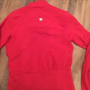 Lululemon red crew neck jacket