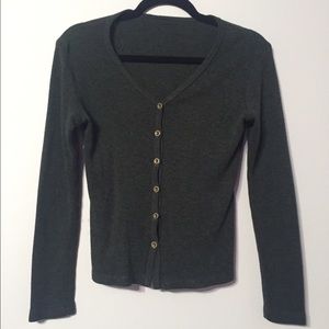 Soft Grey 50s Style Work Office Brandy Cardigan