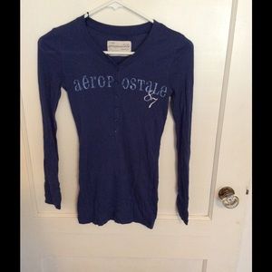 Blue Long Sleeve T Shirt
