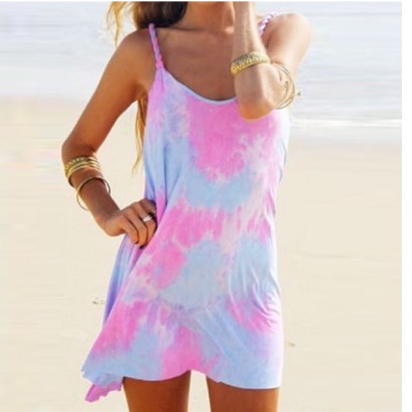 Dresses & Skirts - 🆕 Boho Spaghetti Strap Tie-dye Dress ✌️☀️