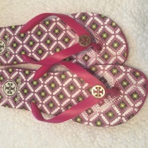 Tory Burch rubber flip flops size 10