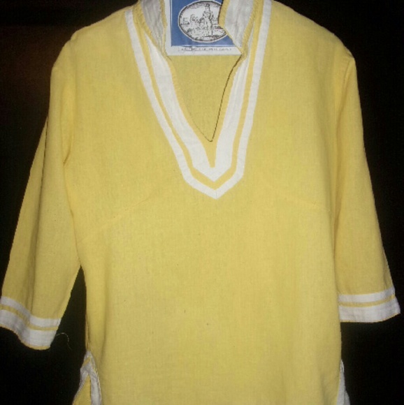Mellow yellow linen tunic!