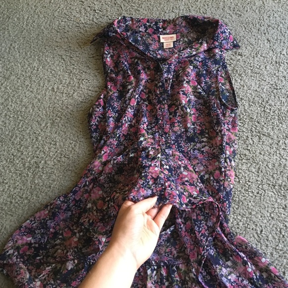 High to low tank blouse