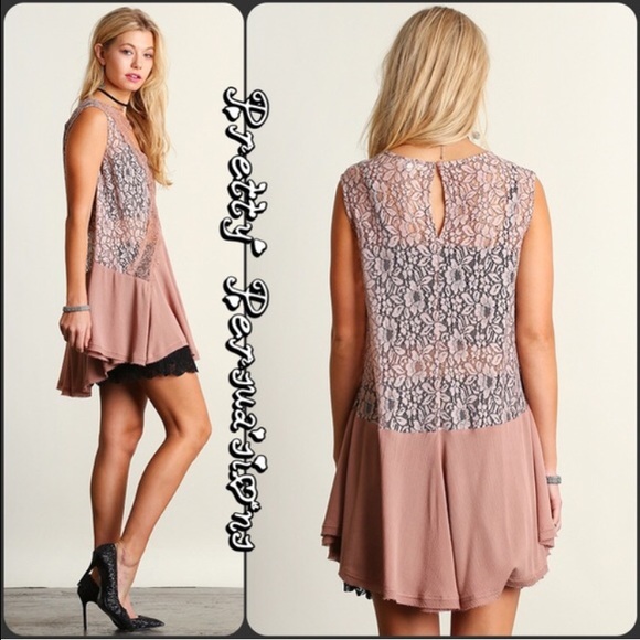 Blush Lace Secret Origins Dress Tunic - Picture 2 of 4