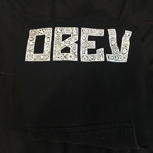 Black obey hoodie