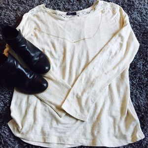 GAP Oatmeal Long Sleeve Shirt