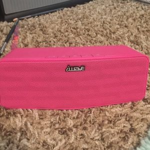 Pink Bluetooth speaker