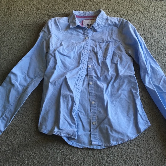 Light blue button down
