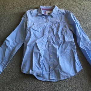 Light blue button down