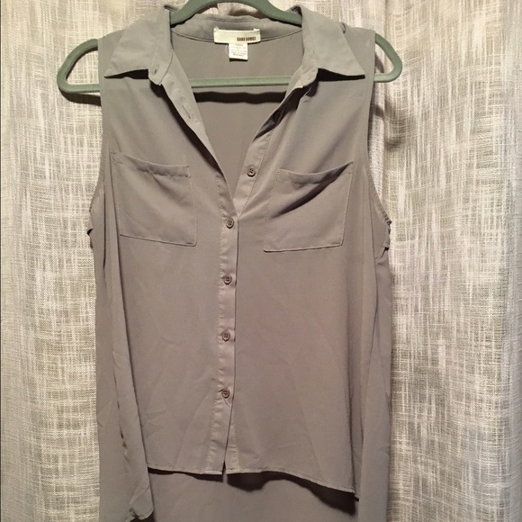 Hi-Low collared tank with Studded Back