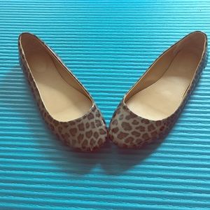 J. Crew size 8 leopard ballet slippers
