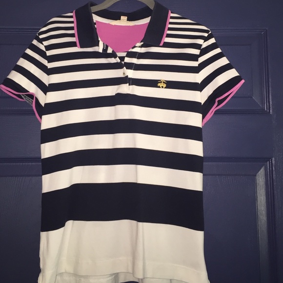 Brooks brothers striped polo t shirt