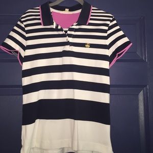 Brooks brothers striped polo t shirt