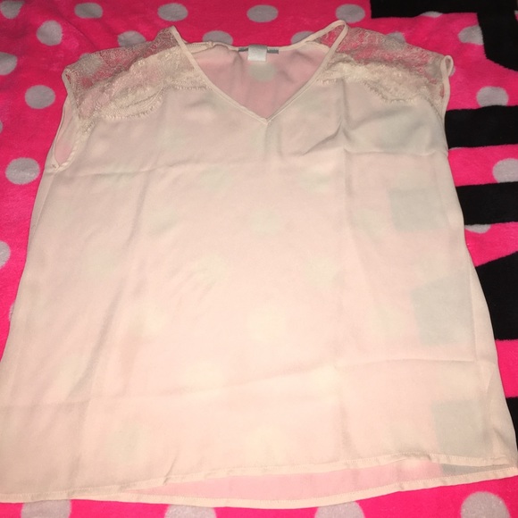 pink lacy shoulders blouse