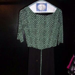 Stylish black/mint dress