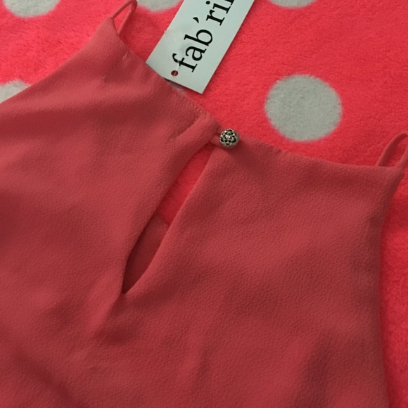 NEW WITH TAGS!! cute coral fab'rik blouse - Picture 3 of 3