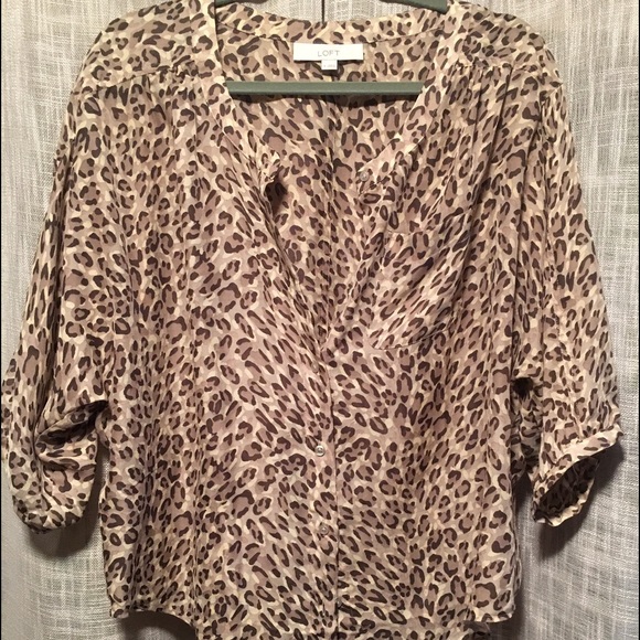 Cheetah Print Button Down