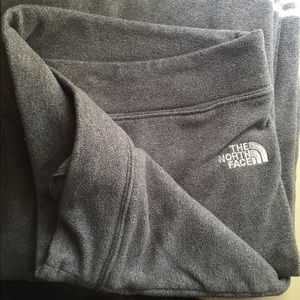 EUC North Face gray fleece wide leg pants XL