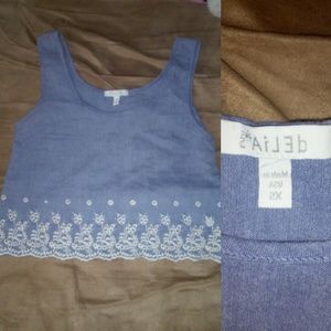 Jean crop top