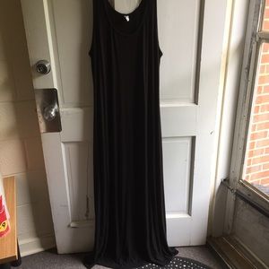 Black maxi dress