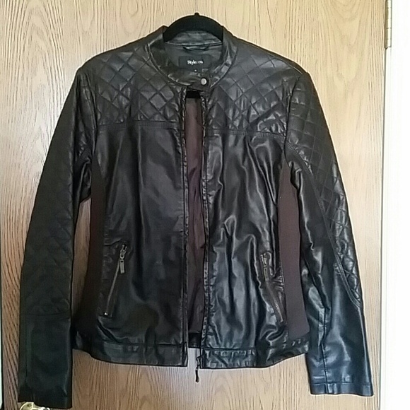 Faux leather jacket