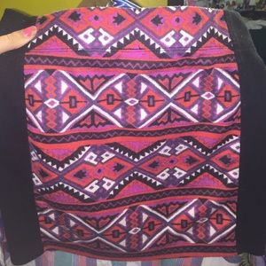 Aztec tight mini skirt