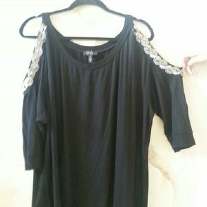 Sexy cold shoulder top.  Nwot