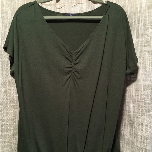 Dark Green Vneck