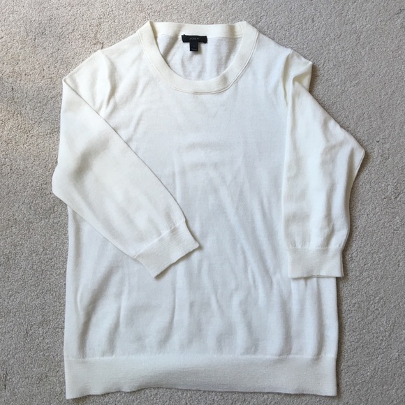 J.Crew Tippi Sweater - Sz Large - Cream
