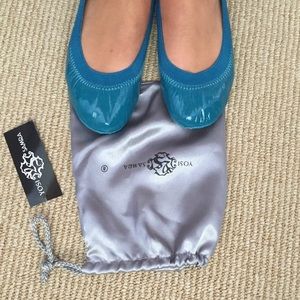 Yosi Samra turquoise flats