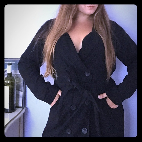 Plus Size Nadia Aboulhosn Black Button Dress