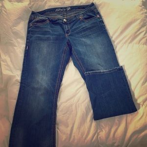 Seven 7 Luxe Big Stitch Boot Cut Jeans