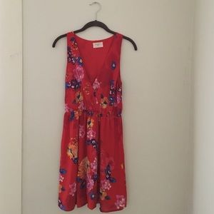 (SCS) Red floral dress