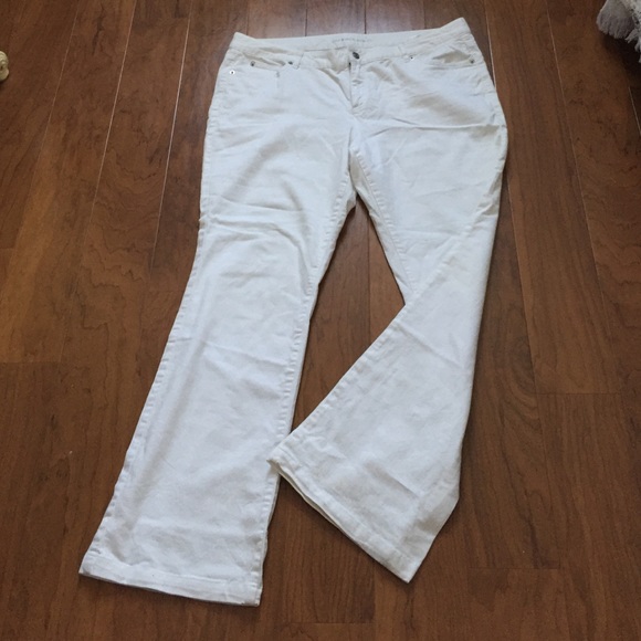 Michael Kors White Semi-Flare Jeans