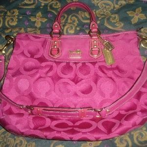 Statement-making bubblegum Coach bag