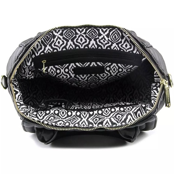 HP Steve Madden LARGE DOME-LIKE Black Satchel - Picture 3 of 4