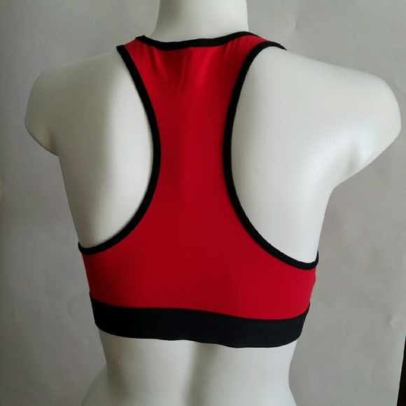 Victoria's Secret PINK Red Logo Band Sports Bra - Picture 2 of 2